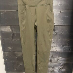 Lululemon Olive Green High-Waisted Leggings
